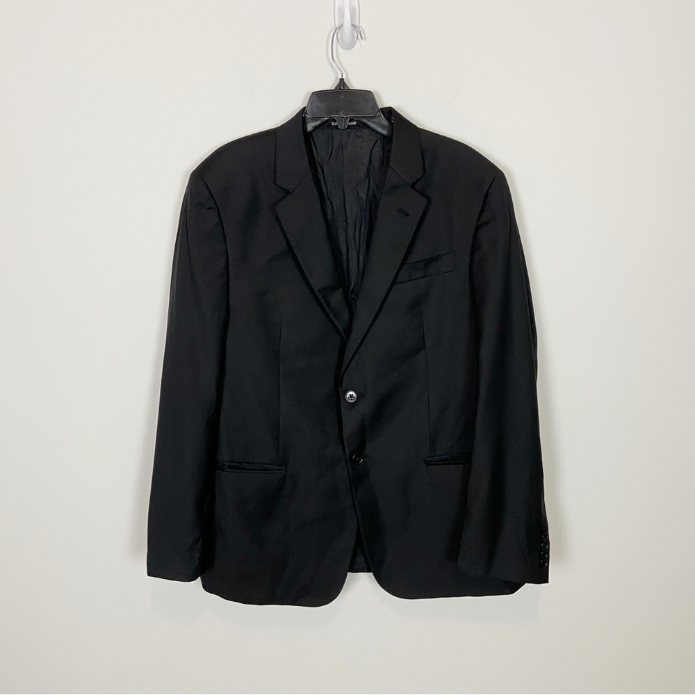 Emporio Armani Super 130s Wool Two Piece Suit in Black - Picture 2 of 16